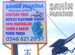 şahin makine altınova yalova